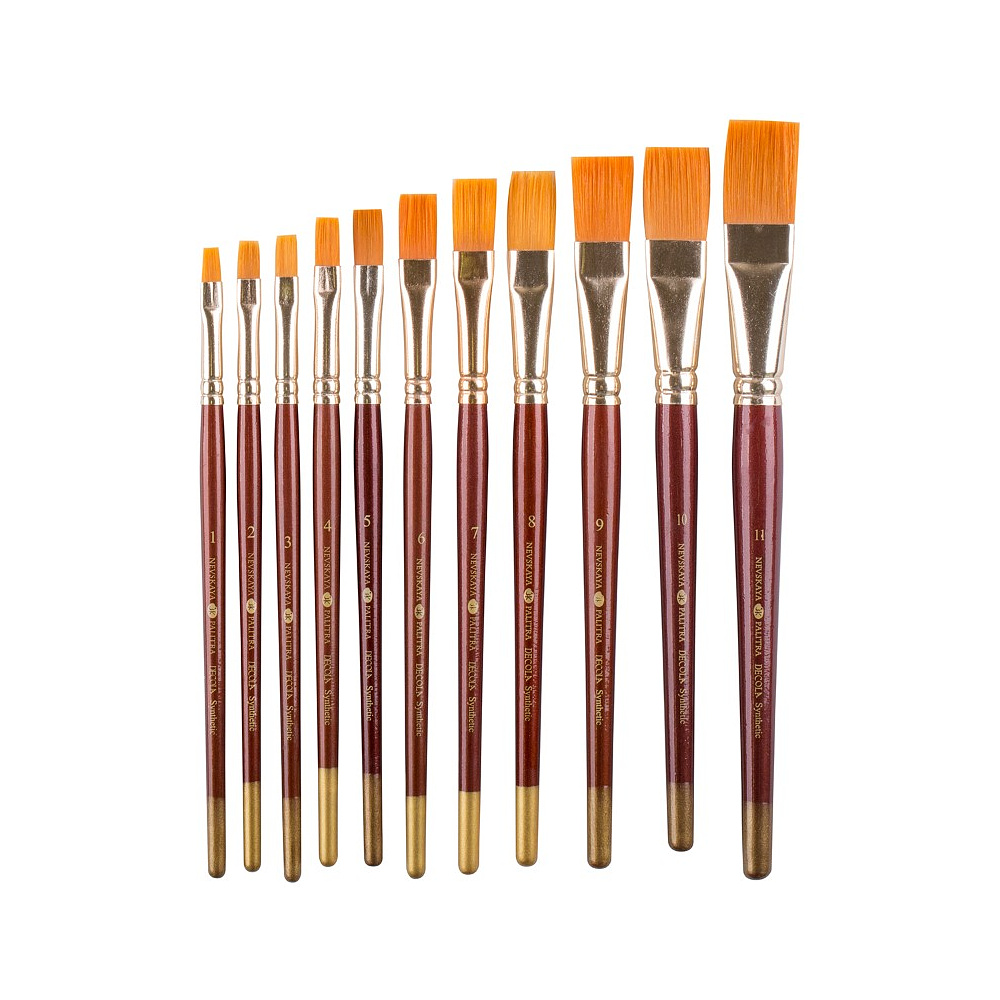 Кисть "Decola", синтетика, плоская, №7 - 3