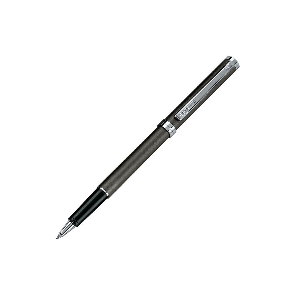 Ручка-роллер "Senator Delgado", 1.0 мм, антрацит, серебристый, стерж. синий