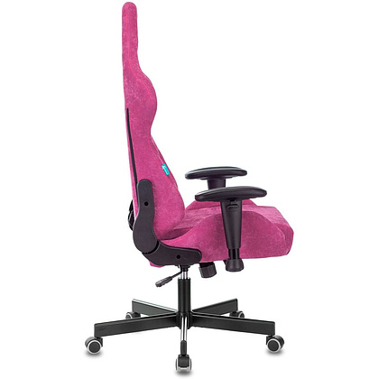 Кресло игровое Бюрократ "VIKING KNIGHT Fabric", ткань, металл, малиновый - 8