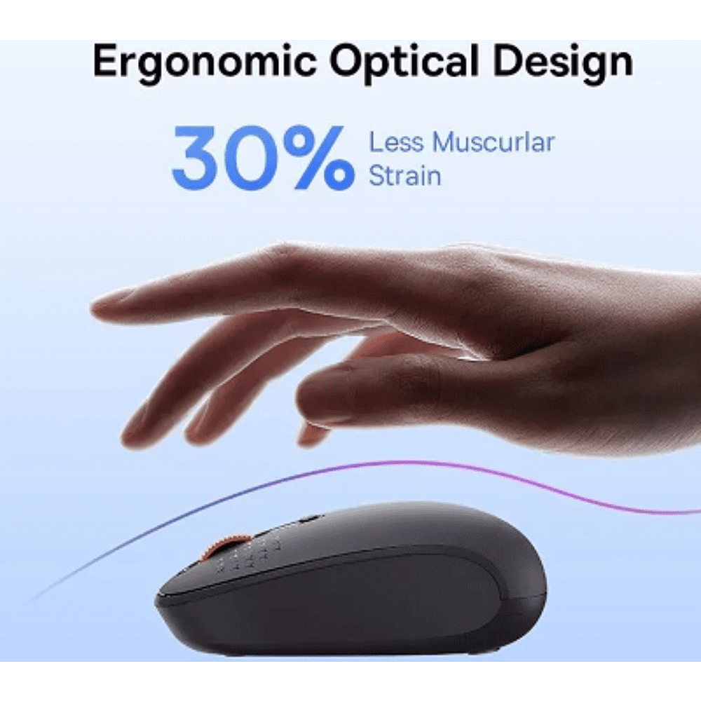 Мышь Frosted Gray Baseus "F01A", беспроводная - 7