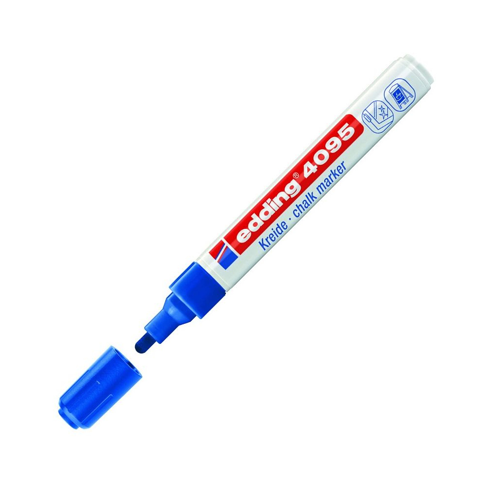 Маркер меловой Edding "4095", белый - 6
