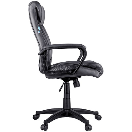 Кресло для руководителя Helmi "HL-E02 Income", экокожа, пластик, черный - 3