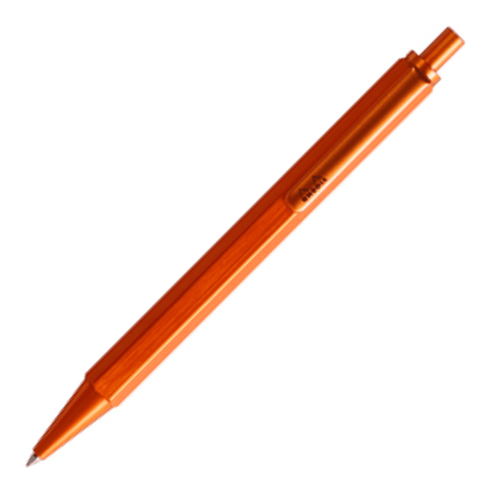 Ручка шариковая Rhodia "scRipt", 0.7 мм, оранжевый, стерж. черный