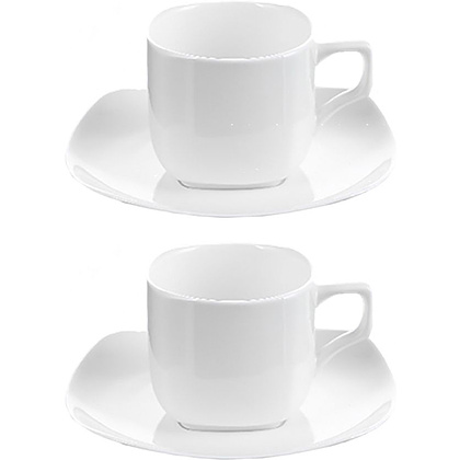 Набор кофейный "WL-993041/2с", 90 мл, белый - 2