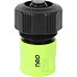 Соединитель-коннектор для шлангов Deli GS EDL8796, 3/4", быстросъемный с аквастопом, черный, зеленый