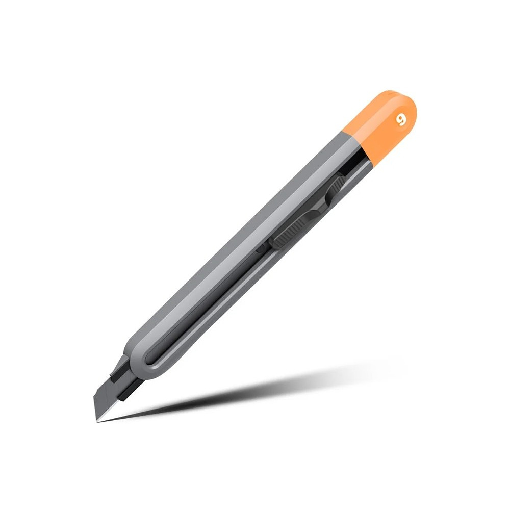 Нож для бумаги "Deli Home", 9 мм, оранжевый