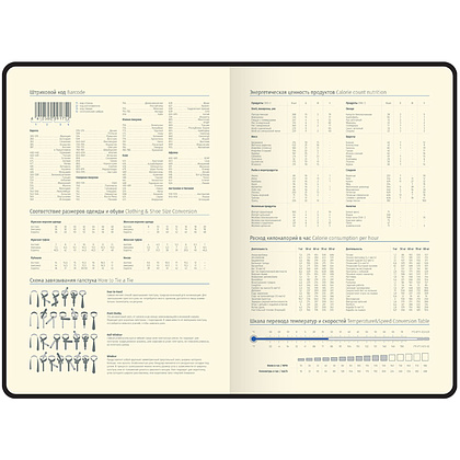 Ежедневник недатированный "xGold", А5, 320 страниц, черный - 6