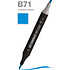 Маркер перманентный двусторонний "Sketchmarker Brush", B71 голубой кобальт