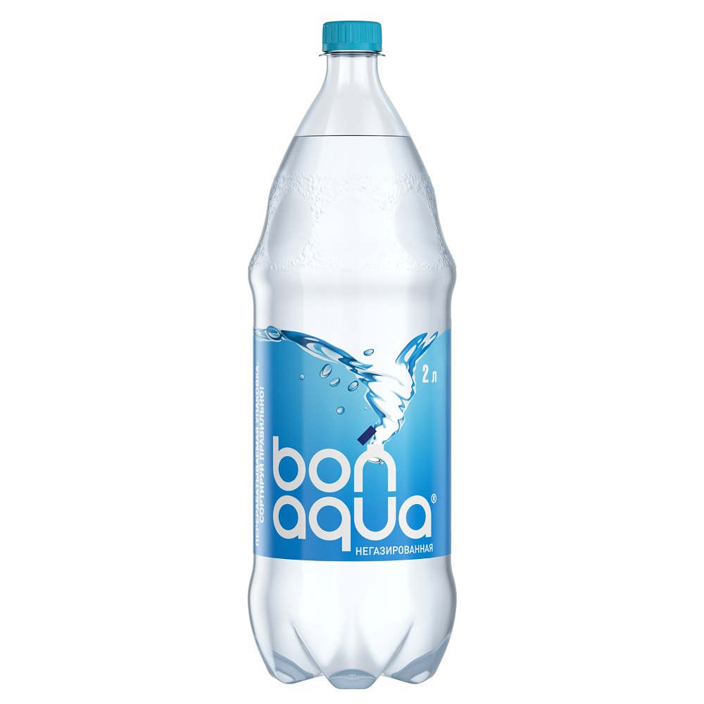 Вода питьевая "Bonaqua", негазированная, 2 л