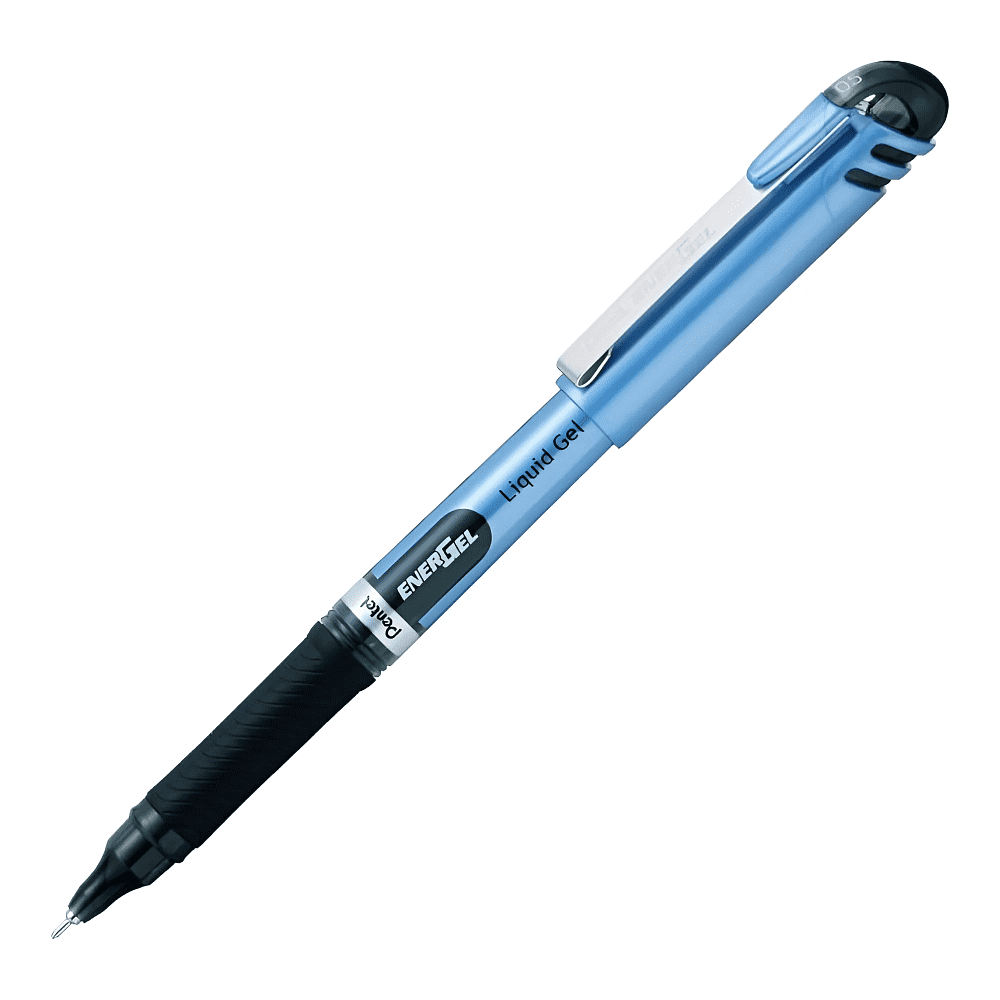 Ручка-роллер "EnerGel BLN15", 0.5 мм, синий, черный, стерж. черный