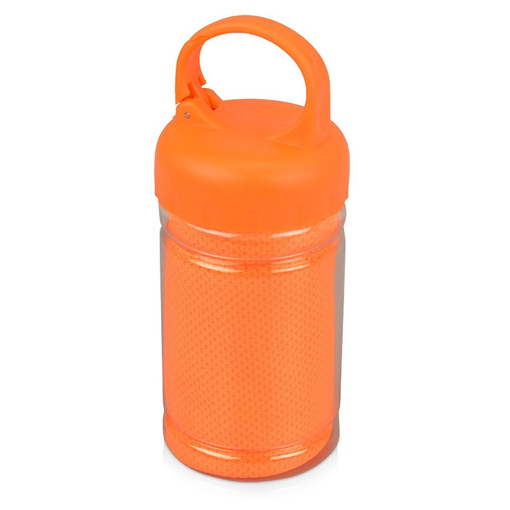 Набор подарочный "Klap": бутылка для воды и набор для фитнеса, оранжевый - 4