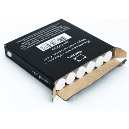 Пастель масляная "Малевичъ" профессиональная, белая, 6 шт. - 7