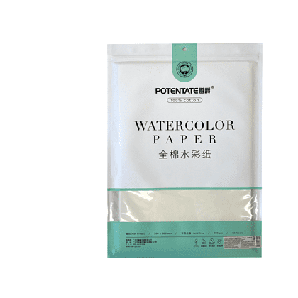 Бумага для акварели "Potentate", хлопок, горячий пресс, 27х39 см, 10 листов