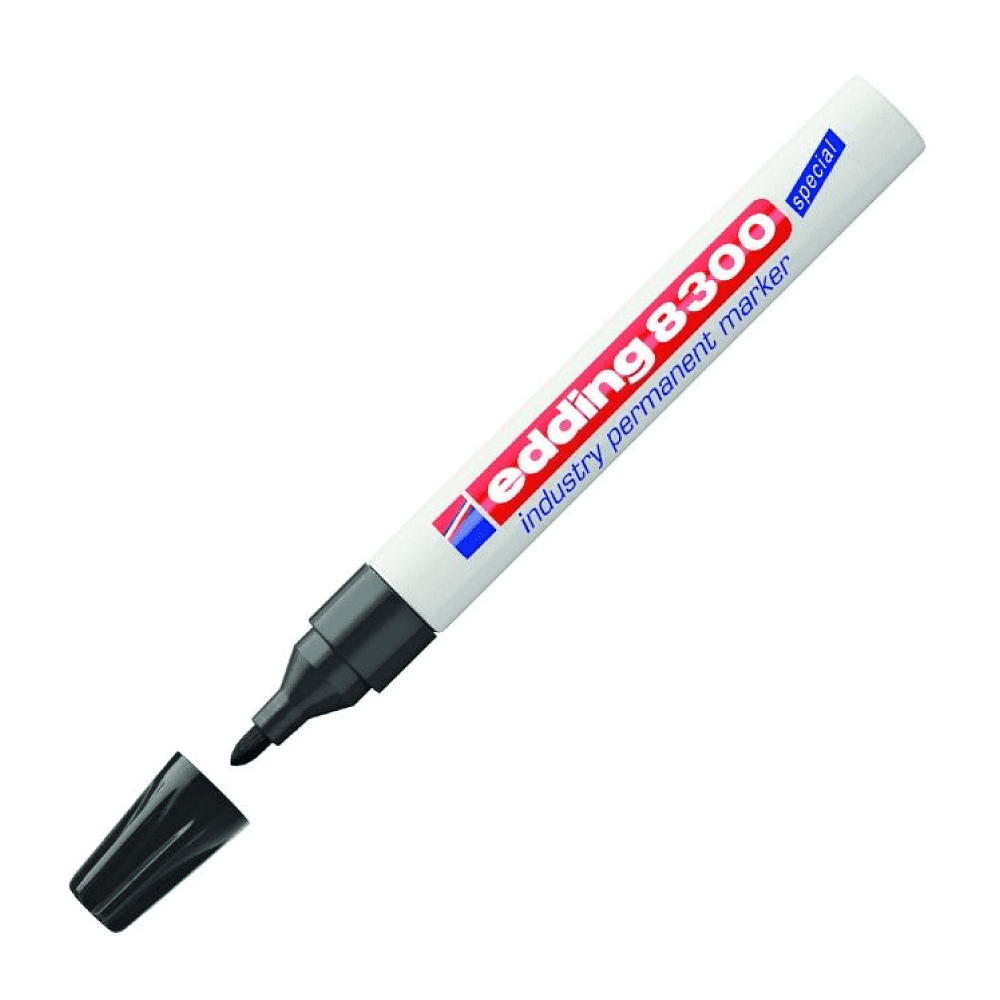 Маркер перманентный промышленный Edding "8300", черный