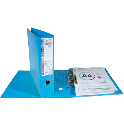 Папка-регистратор "Exacompta", A4, 80 мм, ПВХ, голубой - 4