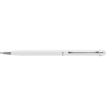 Ручка шариковая автоматическая "New Orleans", 0.7 мм, белый, серебристый, стерж. синий - 2
