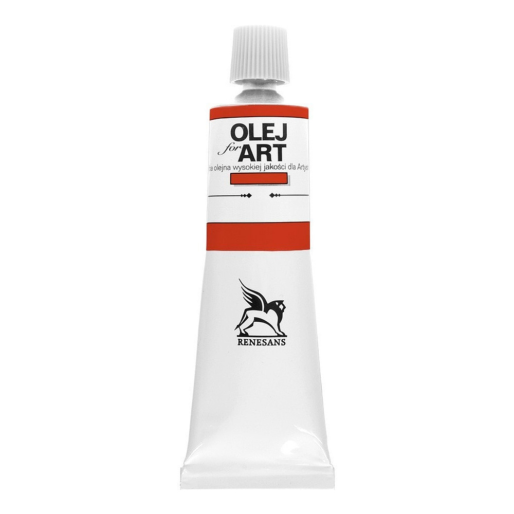 Краски масляные Renesans "Oils for art", 18 киноварь алая, 60 мл, туба