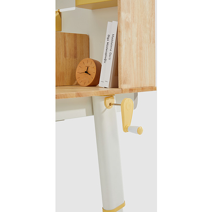 Стол Ergosmart регулируемый Galleon, 1200х700х(520-760) мм, гевея, с книжной полкой - 13