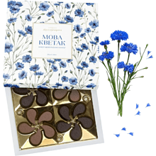 Конфеты в наборе "Мова кветак", 250 гр.