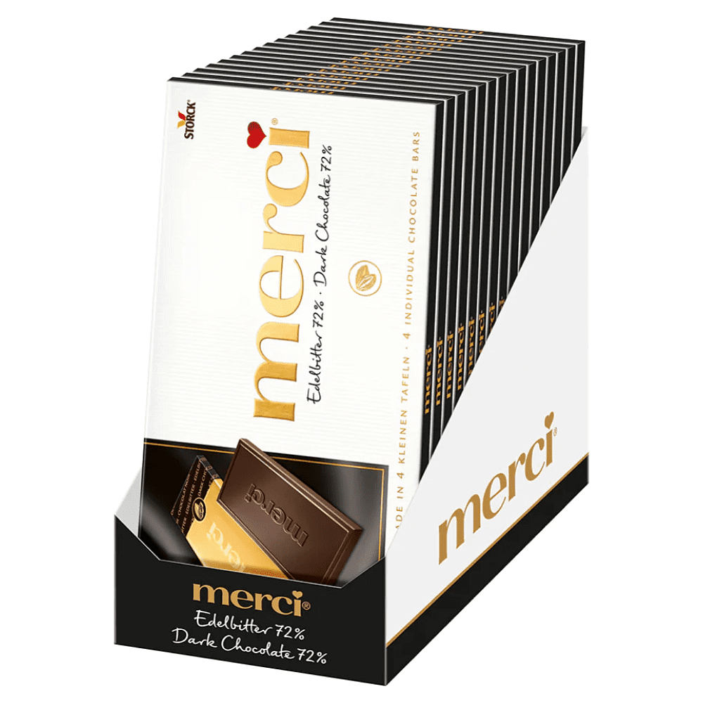 Конфеты "Merci", 100 г, горький шоколад 72 % - 2