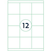 Самоклеящиеся этикетки универсальные "Rillprint", 70x67.7 мм, 100 листов, 12 шт, белый - 2
