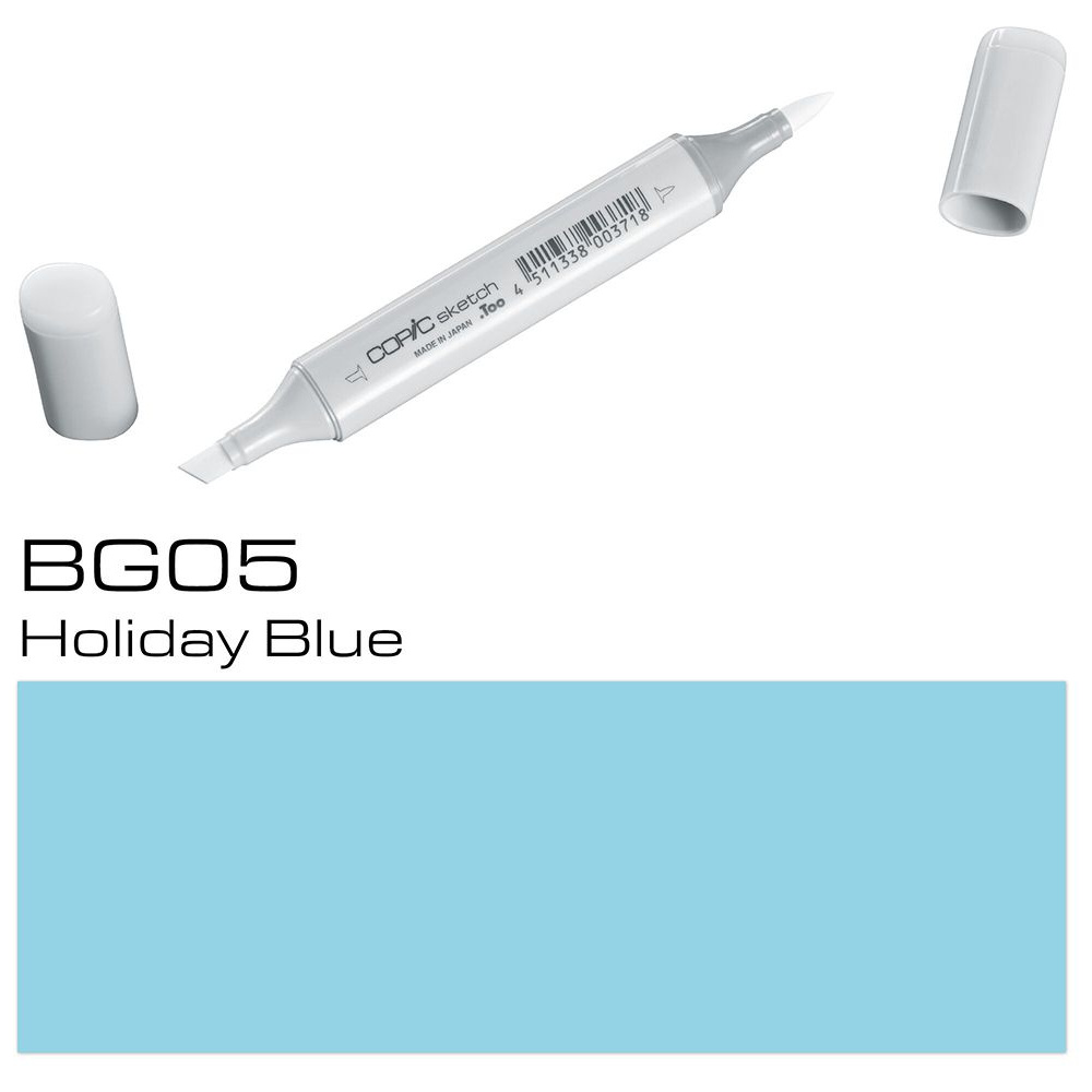 Маркер перманентный "Copic Sketch", BG-05 праздничный голубой