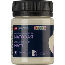 Краска акриловая матовая "Декола", 259 слоновая кость, 50 мл., банка