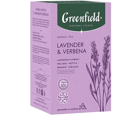 Чайный напиток "Greenfield Tisane Lavender&Verbena", 20 пакетиков x 1.8 г, с лавандой и вербеной - 3