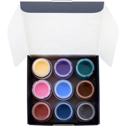 Краска акриловая по ткани "Декола пастель", набор 9 цветов, 20 мл, банки - 6