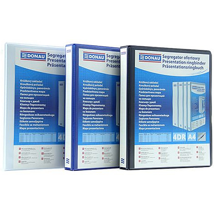 Папка на кольцах "Panorama", 63 мм, 4 кольца, белый - 2