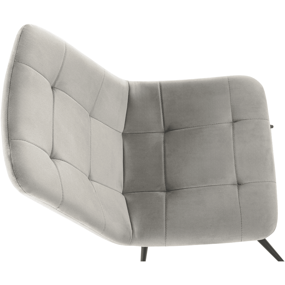 Стул Бюрократ "CH-K1_4", ткань, светло-серый, металл, комплект 4 штуки - 3