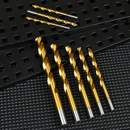 Набор сверл Deli YS EDH-MHZ015-ED4 по металлу, DIN 338, 135°, 1-15 мм, 15 шт., золотой - 6
