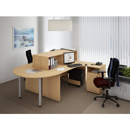 Коллекция Столица стеллаж угловой С-315, 334х334х1880 мм, дуб сонома - 3