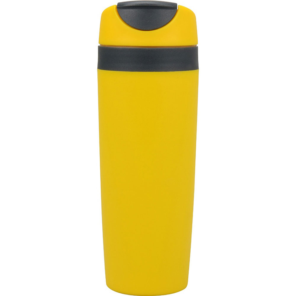 Кружка термическая "Лайт", пластик, 450 мл, желтый, темно-серый - 4