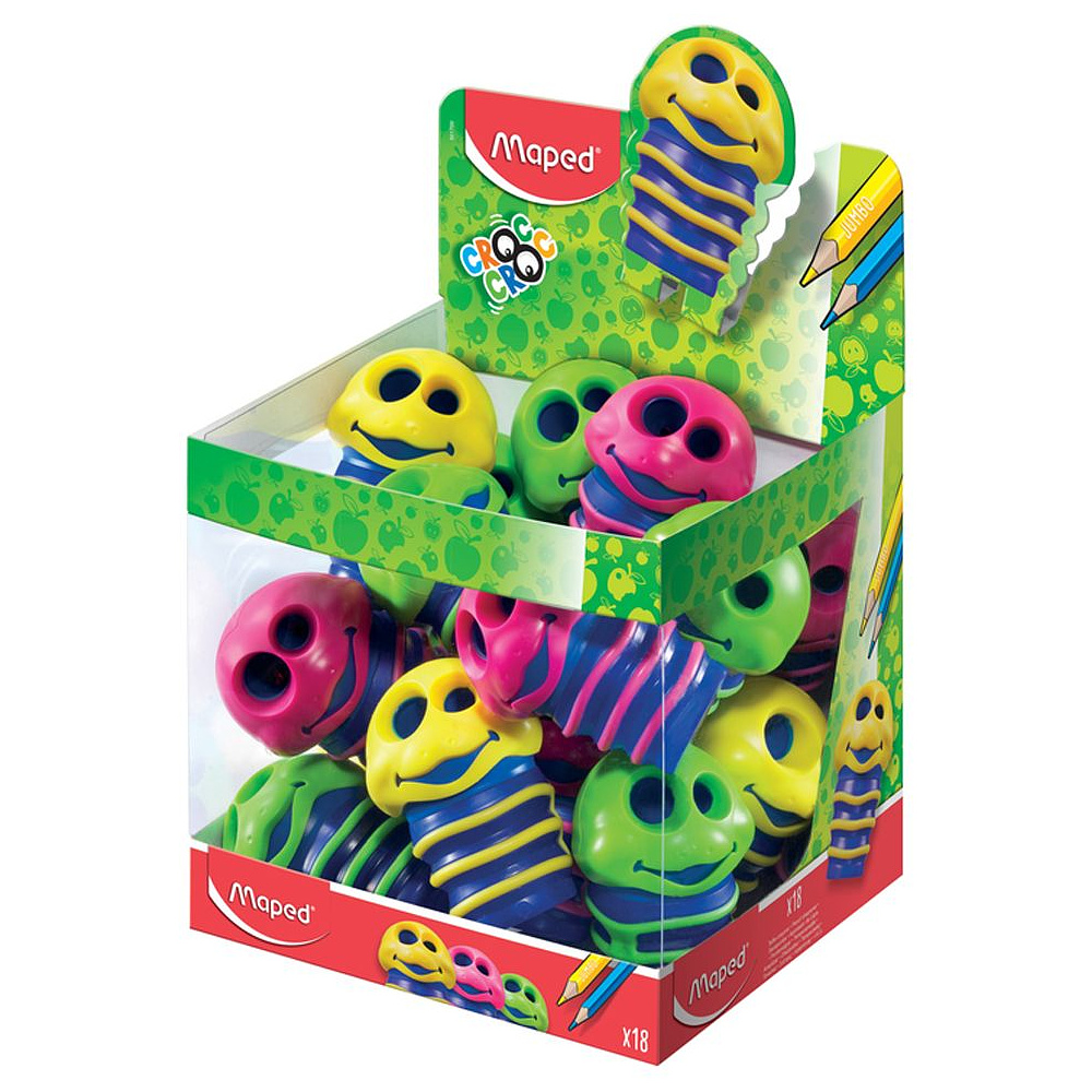 Точилка Maped "Croc", 2 отверстия, с контейнером - 5