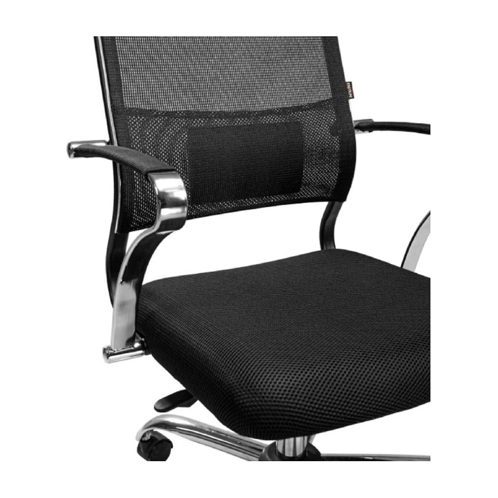 Кресло компьютерное ErgoLife Sit Air M4-290K, ткань,сетка, черный - 4