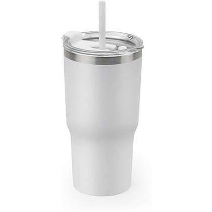 Кружка термическая "Joyner M", металл, пластик, 600 мл, белый