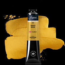 Краски акриловые "Ладога", 969 металлик золото инков, 46 мл., туба