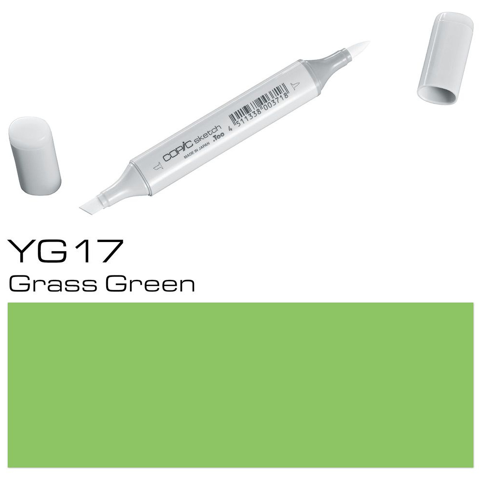 Маркер перманентный "Copic Sketch", YG-17 зеленая трава