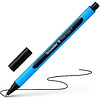Ручка шариковая "Schneider Slider Edge F", голубой, черный, стерж. черный - 2