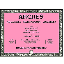 Блок-склейка бумаги для акварели "Arches", 41x31 см