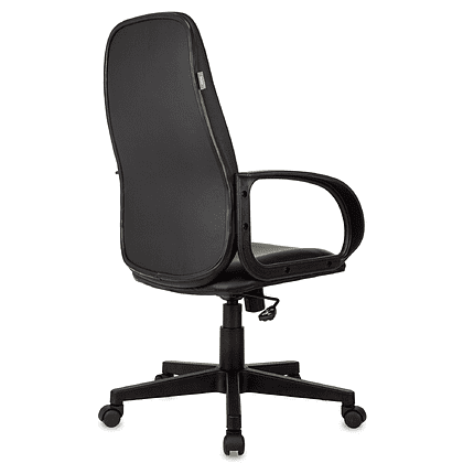 Кресло для руководителя "Бюрократ CH-808AXSN Or-16", экокожа, пластик, черный - 4
