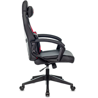 Кресло игровое "Zombie DRIVER", экокожа, пластик, черный, красный - 3