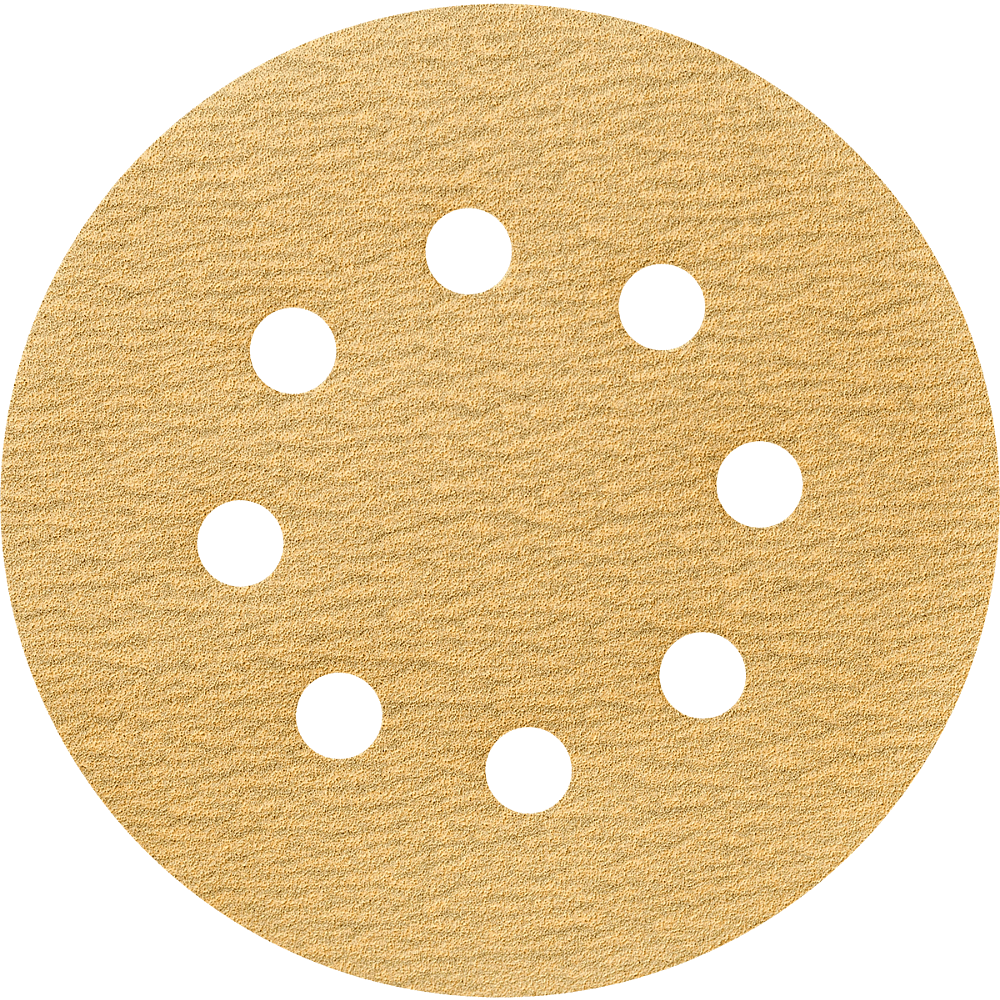 Круг шлифовальный абразивный Krugo Master, 8 отверстий, d125, p.180, 10 штук