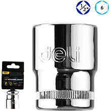 Головка торцевая шестигранная Deli YS EDQ4024 1/2", 24 мм, серебристый