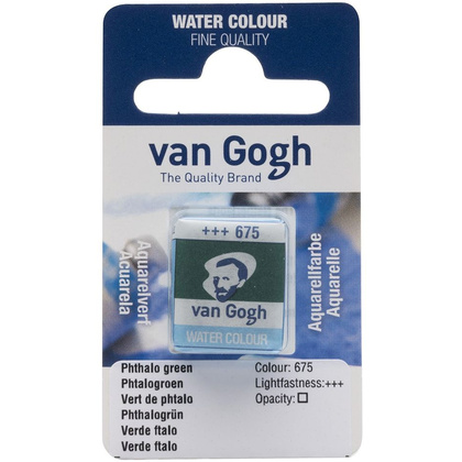 Краски акварельные "Van Gogh", 675 зеленая ФЦ, кювета
