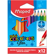 Цветные карандаши Maped "Color Peps" мини, 12 цветов