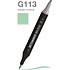Маркер перманентный двусторонний "Sketchmarker Brush", G113 бледно-зеленый