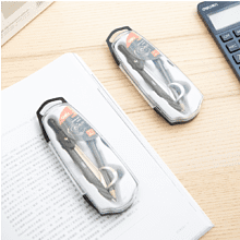 Циркуль "Deli EG20402", с карандашом, футляр, ассорти