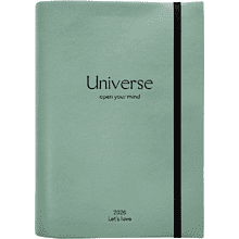 Ежедневник датированный "Universe" 2026, А5, 352 страницы, мятный